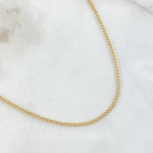 Cadena Cubana 1.3 g / 49.6 cm / 1.6 mm Oro Amarillo 18K