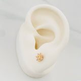 Topos Flor 0.95 g / 6.6 mm Oro Amarillo 18K