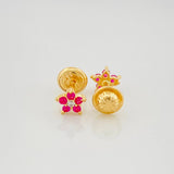 Topos Flor 0.85 g / 5.3 mm Oro Amarillo 18K