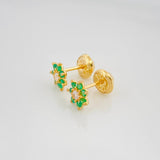 Topos Flor 0.9 g / 6.7 mm Oro Amarillo 18K