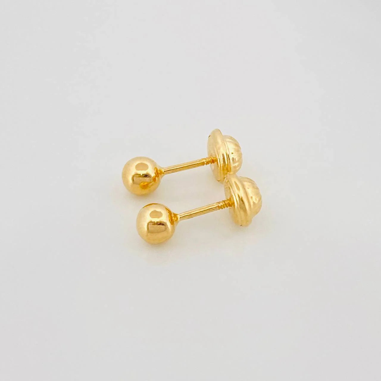 Topos Bola Lisa 0.5 g / 4 mm Oro Amarillo 18K