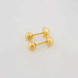 Topos Bola Lisa 0.5 g / 4 mm Oro Amarillo 18K