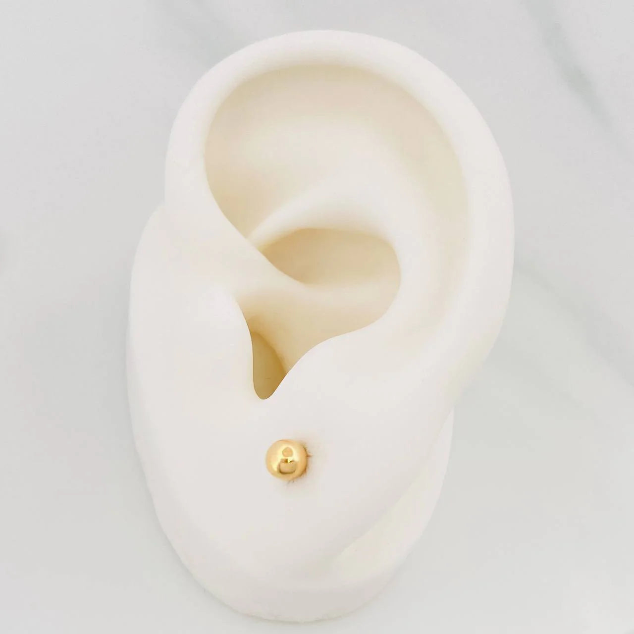 Topos Bola Lisa 0.5 g / 4 mm Oro Amarillo 18K
