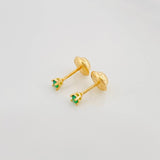 Topos Cuatro Garras 0.5 g / 2.2 mm Oro Amarillo 18K