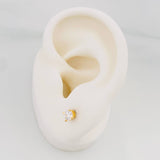 Topos Cuatro Garras 1 g / 4.1 mm Oro Amarillo 18K