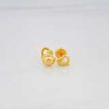 Topos Silueta Corazón 0.85 g / 5.8 mm Oro Amarillo 18K