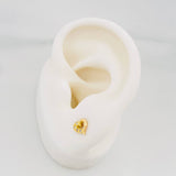 Topos Silueta Corazón 0.85 g / 5.8 mm Oro Amarillo 18K