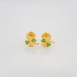 Topos Trebol Cuatro Hojas 1 g / 6.5 mm Oro Amarillo 18K