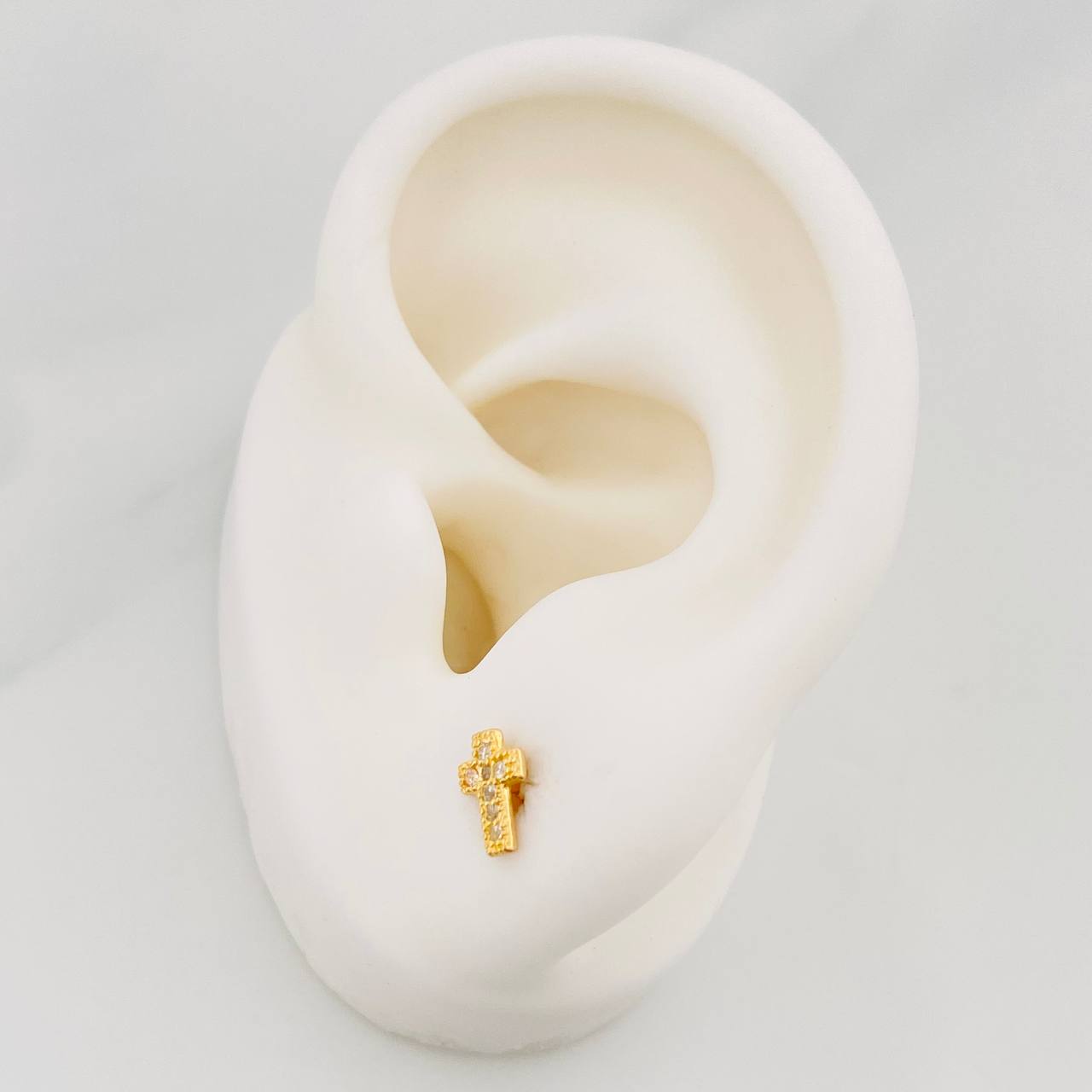 Topos Cruz 0.8 g / 4.7 mm Oro Amarillo 18K
