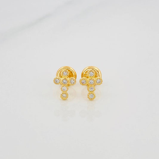 Topos Cruz Tupida 0.95 g / 6 mm Oro Amarillo 18K