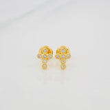 Topos Cruz Tupida 0.95 g / 6 mm Oro Amarillo 18K