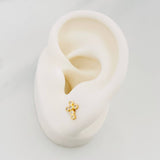 Topos Cruz Tupida 0.95 g / 6 mm Oro Amarillo 18K