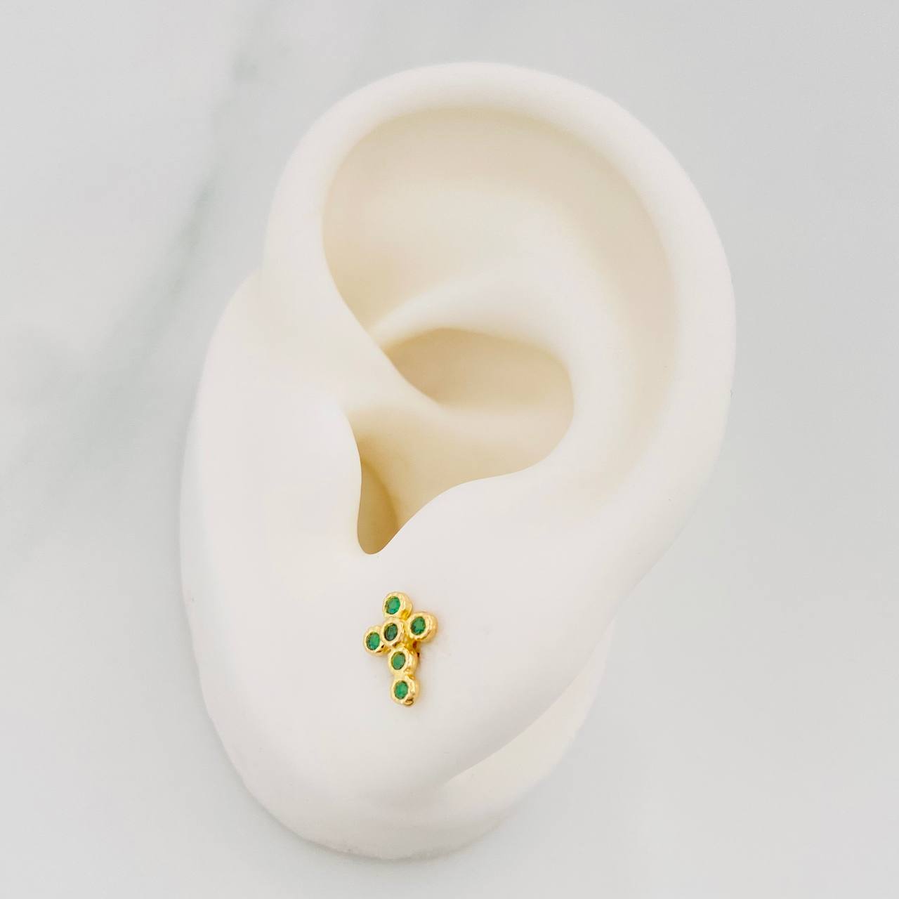 Topos Cruz Tupida 0.85 g / 6 mm Oro Amarillo 18K