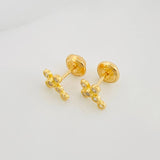 Topos Cruz Tupida 0.95 g / 6 mm Oro Amarillo 18K