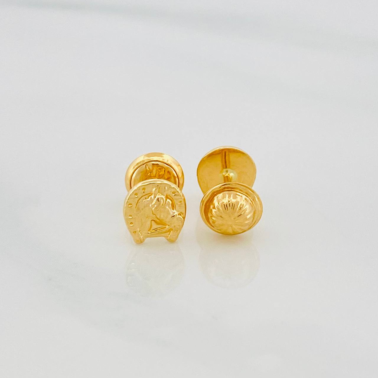 Topos Herradura Caballo 0.7 g / 5.8 mm Oro Amarillo 18K