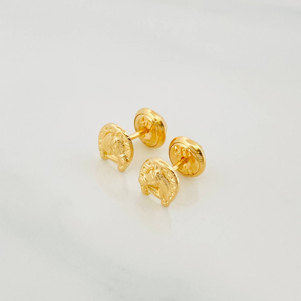 Topos Herradura Caballo 0.7 g / 5.8 mm Oro Amarillo 18K