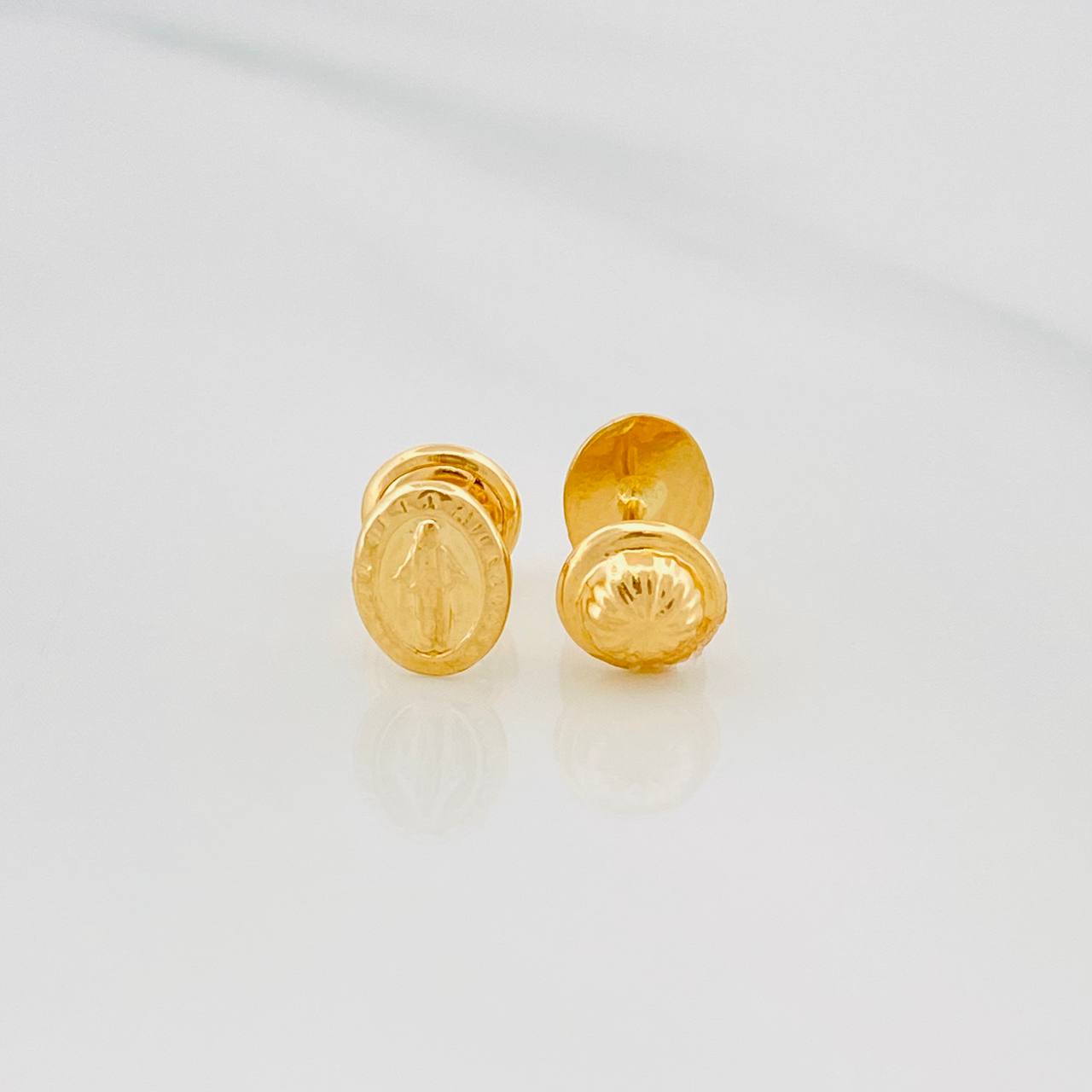 Topos Virgen Milagrosa 0.75 g / 6.2 mm Oro Amarillo 18K