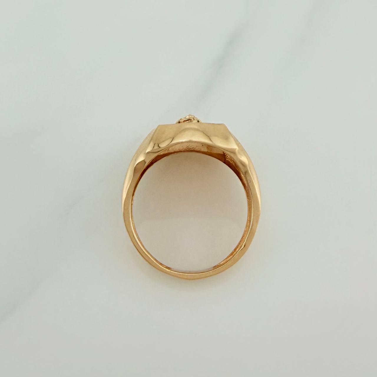 Anillo Virgen Guadalupe 5.75 g / T 7 3/4 Tres Oros 18K