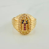 Anillo Virgen Guadalupe 4.65 g / T 7 3/4 Oro Amarillo 18K