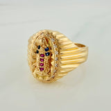 Anillo Virgen Guadalupe 4.65 g / T 7 3/4 Oro Amarillo 18K
