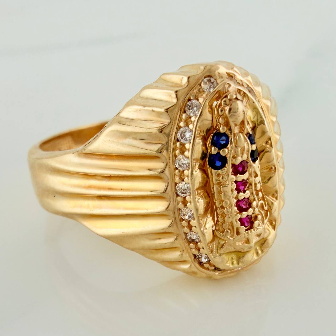 Anillo Virgen Guadalupe 4.65 g / T 7 3/4 Oro Amarillo 18K