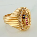 Anillo Virgen Guadalupe 4.65 g / T 7 3/4 Oro Amarillo 18K