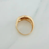 Anillo Cinturon Corona 8.15gr / T9 3/4 / Tres Oros 18K %