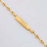 Pulso Bebé GC Placa Hexagonal Curva 1.95gr / 15.5cm / 3mm Oro Amarillo 18K *