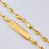 Pulso Bebé GC Placa Hexagonal Curva 1.95gr / 15.5cm / 3mm Oro Amarillo 18K *