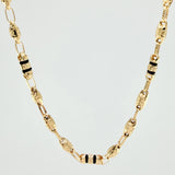 Cadena Rustica Templaria 3x1 12.75gr / 62cm / 4mm Oro Amarillo 18K