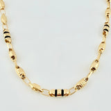 Cadena Rustica Templaria 3x1 12.4gr / 62.5cm / 4mm Oro Amarillo 18K