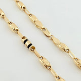 Cadena Rustica Templaria 3x1 12.75gr / 62cm / 4mm Oro Amarillo 18K