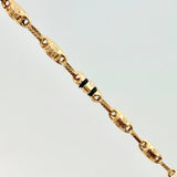 Cadena Rustica Templaria 3x1 12.75gr / 62cm / 4mm Oro Amarillo 18K