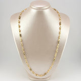 Cadena Rustica Templaria 3x1 12.4gr / 62.5cm / 4mm Oro Amarillo 18K