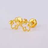 Topos Perro Cachetón 0.85gr / 6.6mm Oro Amarillo 18K