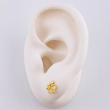 Topos Perro Cachetón 0.85gr / 6.6mm Oro Amarillo 18K