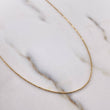 Cadena Militar 2.25gr / 50cm / 0.7mm Diamantada Oro Amarillo +3 18K &