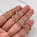 Cadena Militar 4.6gr / 50cm / 1.1mm Diamantada Oro Amarillo +3 18K &