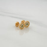 Topos Flor 1.2gr / 6.5mm Oro Amarillo 18K %