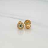 Topos Flor 1.2gr / 6.5mm Oro Amarillo 18K %