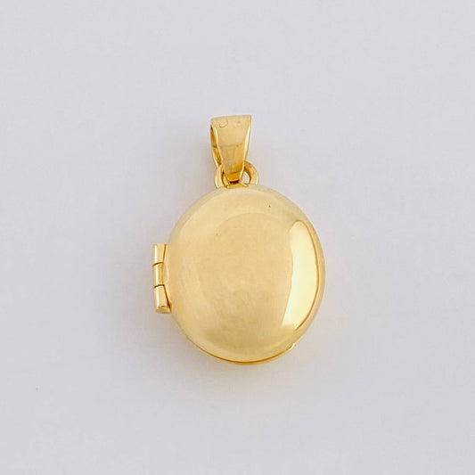 Dije Relicario Ovalo 2.15g / 1.8cm Oro Amarillo 18K