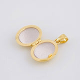Dije Relicario Ovalo 2.15g / 1.8cm Oro Amarillo 18K