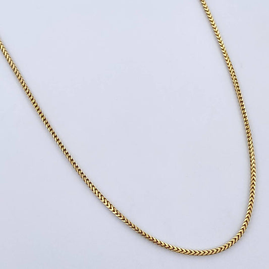 Cadena Franco Especial 5.65gr / 50.5cm / +4Oro 18K $