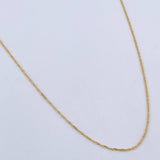 Cadena Singapur 1.05gr / 50cm / +3Oro 18K $