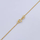 Cadena Singapur 1.05gr / 50cm / +3Oro 18K $