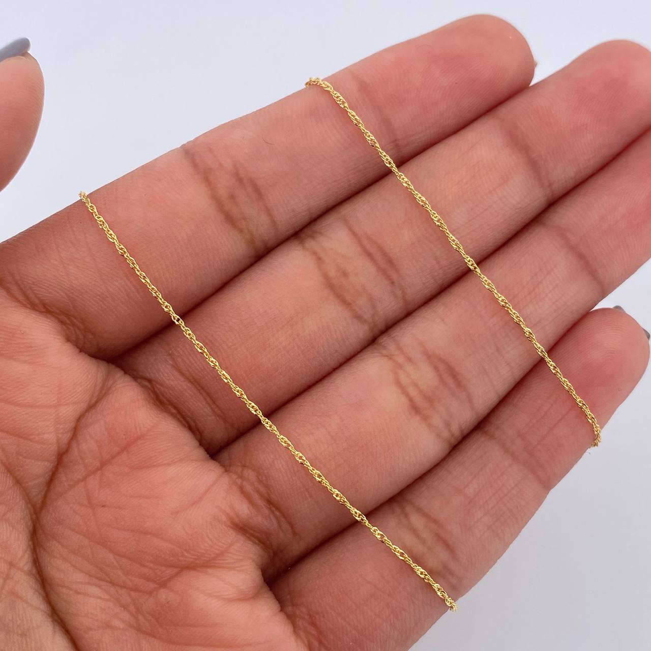 Cadena Singapur 1.05gr / 50cm / +3Oro 18K $