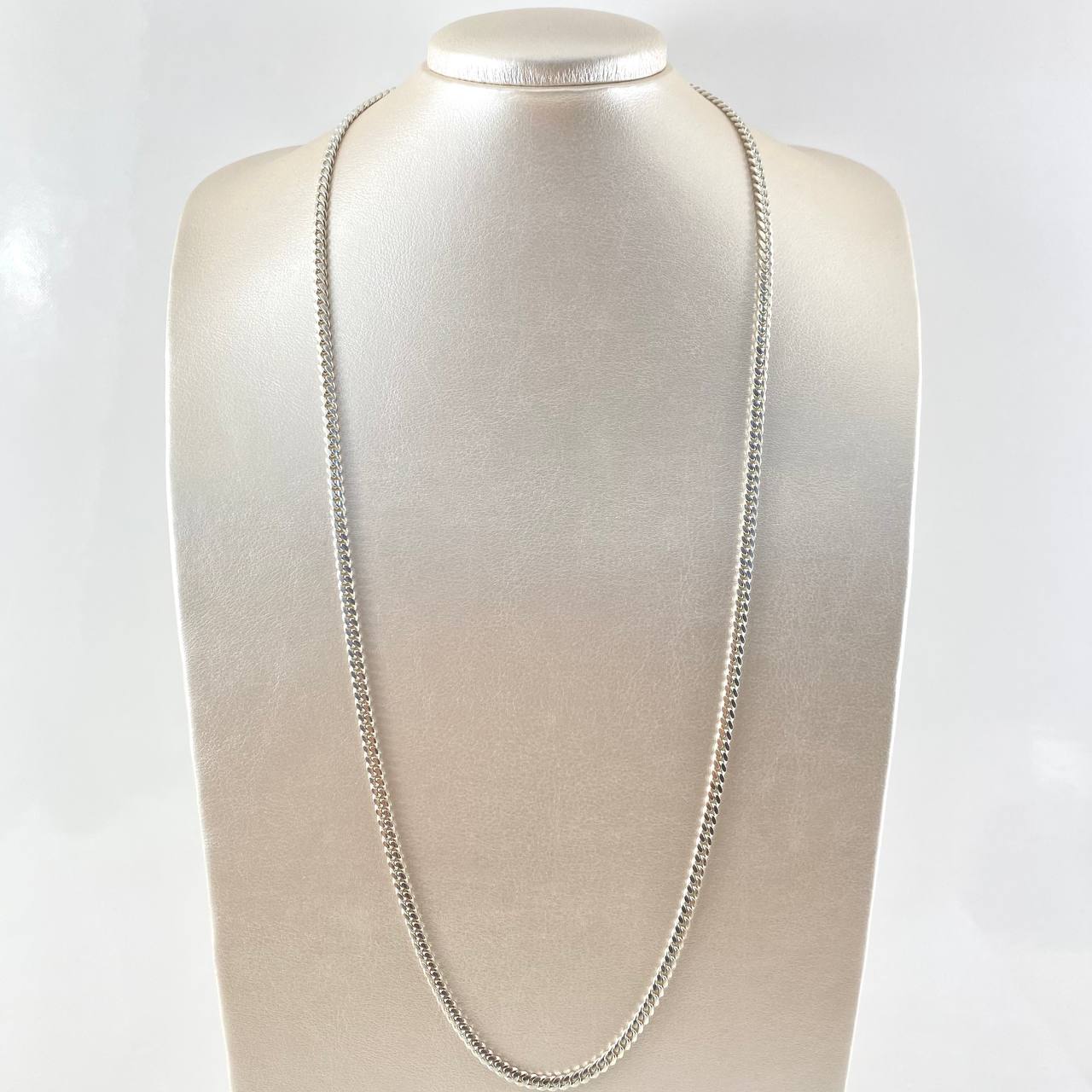 Cadena Cubana 33.3gr / 70cm / 4.2mm Joya Plata 950 *