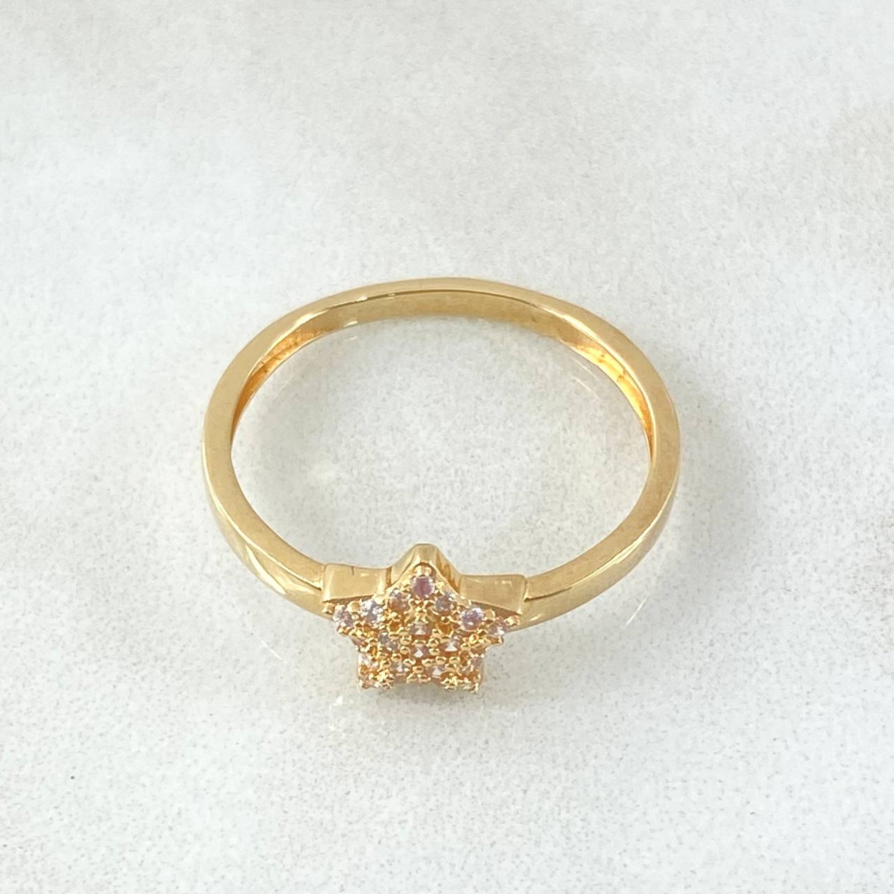 Anillo Estrella 1.9gr / T8 / Oro Amarillo 18K ©