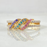 Anillo Carril Entrelazado 2.7gr / T7 1/2 / Oro Amarillo 18K ©