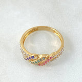 Anillo Carril Entrelazado 2.7gr / T7 1/2 / Oro Amarillo 18K ©